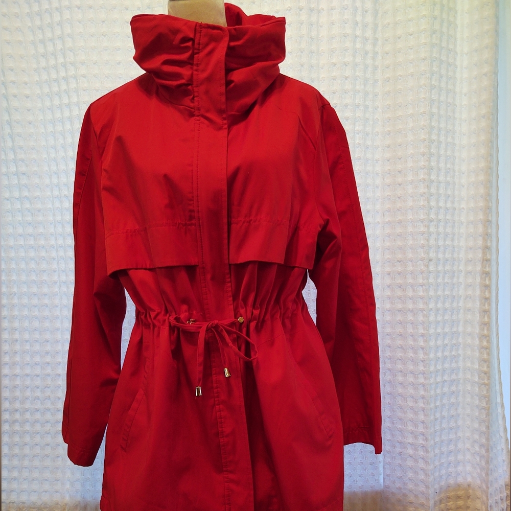 Jones New York XL Red Trench Coat - Picture 8 of 8